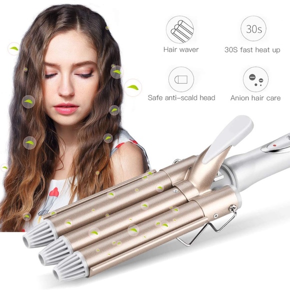 *NEW* MERMAID HAIR 3 BARREL HAIR CURLER - Picture 2 of 5